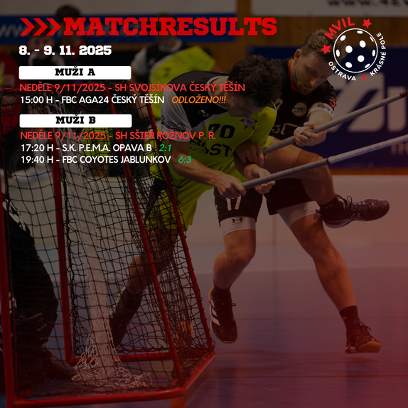 Matchresults 25/26 9 2